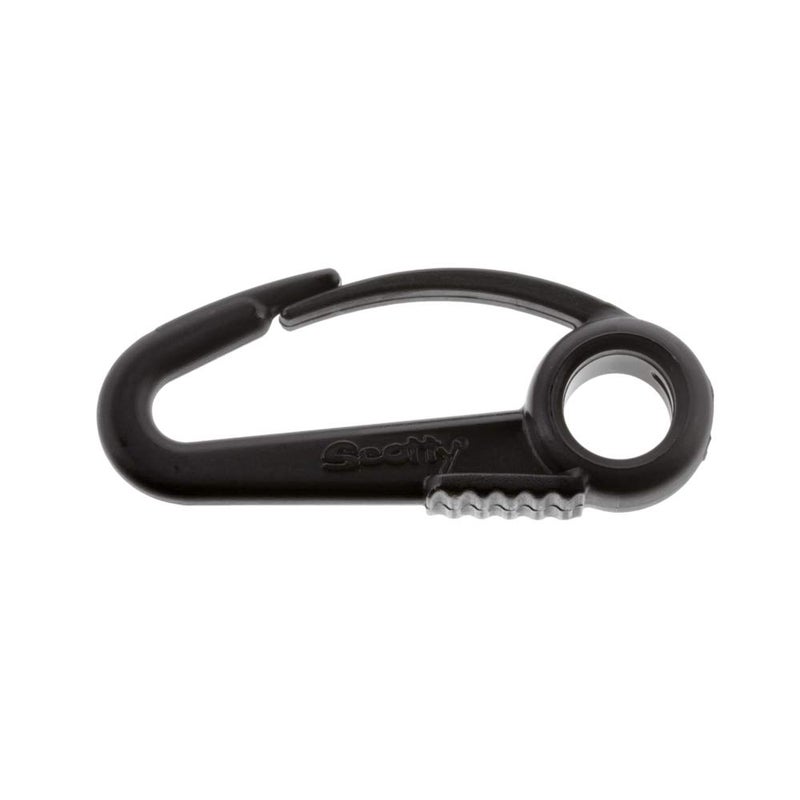 Scotty #590-BK Nylon Snap Hook (Black) (6-Pack) - Image 1
